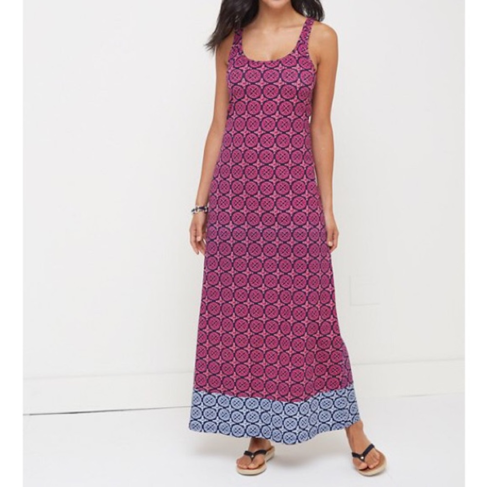 Tommy Bahama Womens Lace Medallion Sleeveless Maxi Dress Razzberry size XS